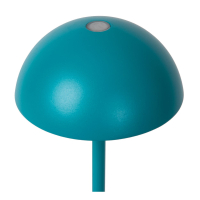 JOY - Zewnętrzna lampa stołowa ładowana przez USB - Ø 11,5 cm - LED Dim. - 1x1,5W 3000K - IP54 - Turquoise 15500/02/37 Lucide